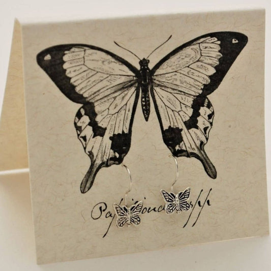 Butterfly Dangle Earrings - Intrigue Ink Visit Bozeman, Unique Shopping Boutique in Montana, Work from Home Clothes for Women