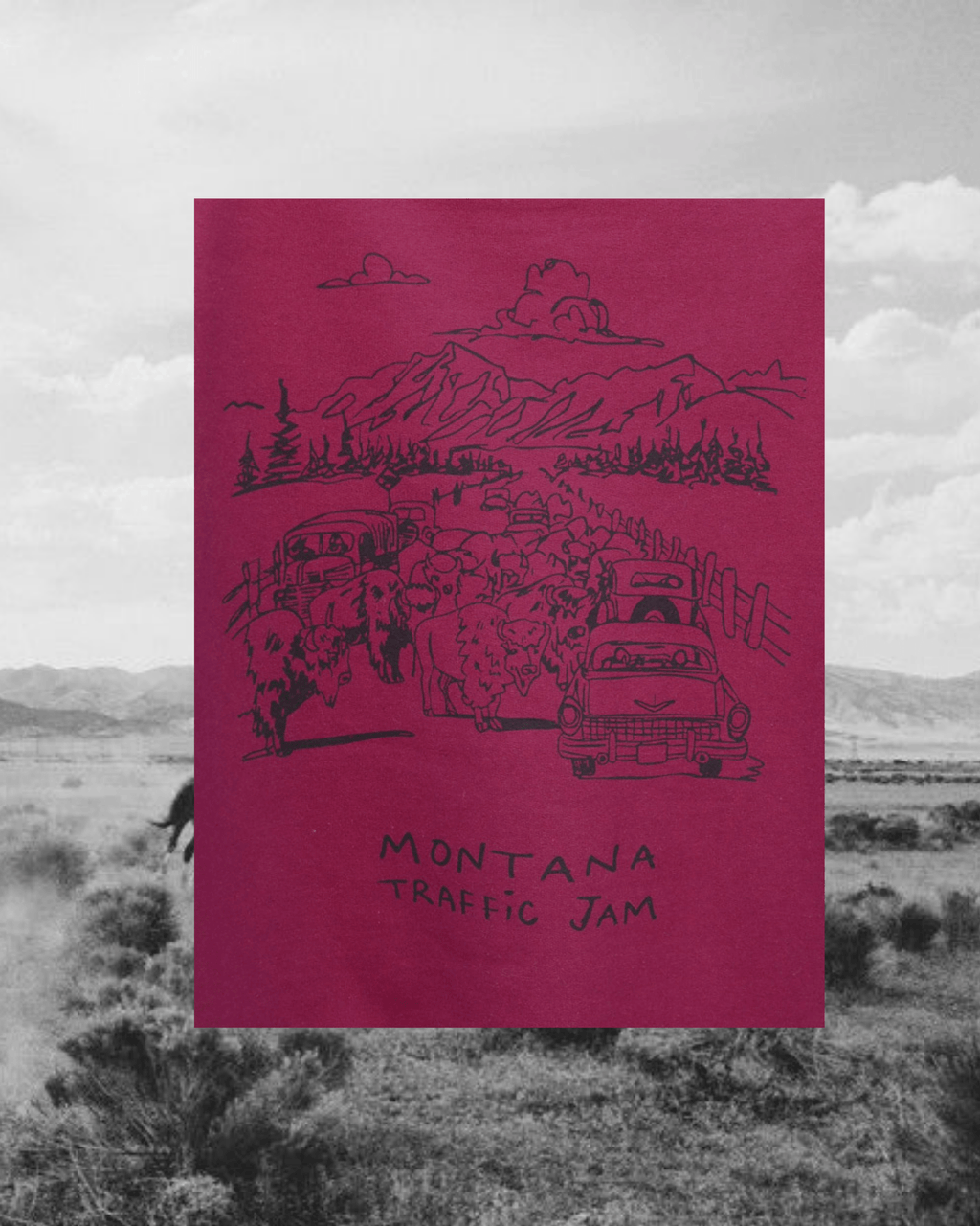 "Traffic Jam" Pullover in Maroon - Intrigue Ink Visit Bozeman, Unique Shopping Boutique in Montana, Work from Home Clothes for Women