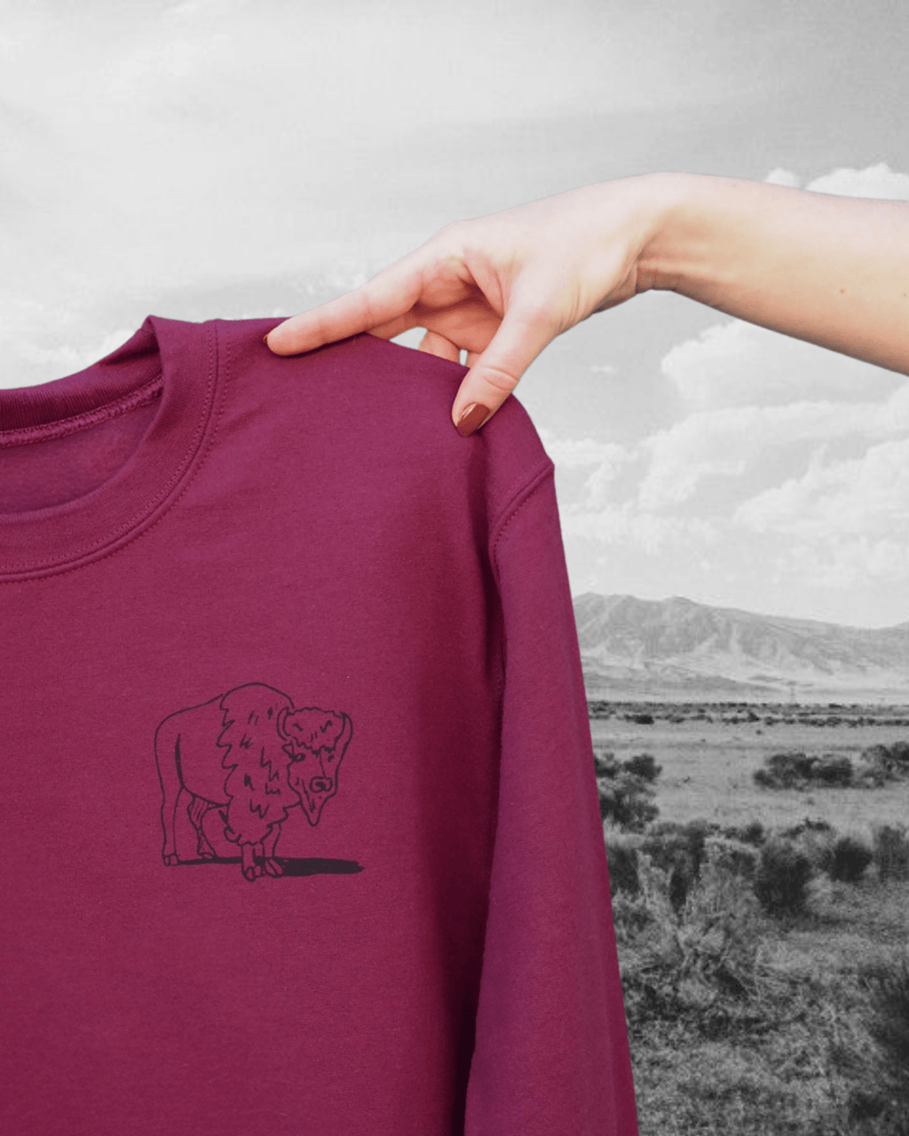 "Traffic Jam" Pullover in Maroon - Intrigue Ink Visit Bozeman, Unique Shopping Boutique in Montana, Work from Home Clothes for Women