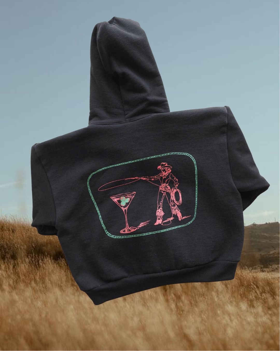"Montana Martini" Zip Hoodie - Intrigue Ink Visit Bozeman, Unique Shopping Boutique in Montana, Work from Home Clothes for Women