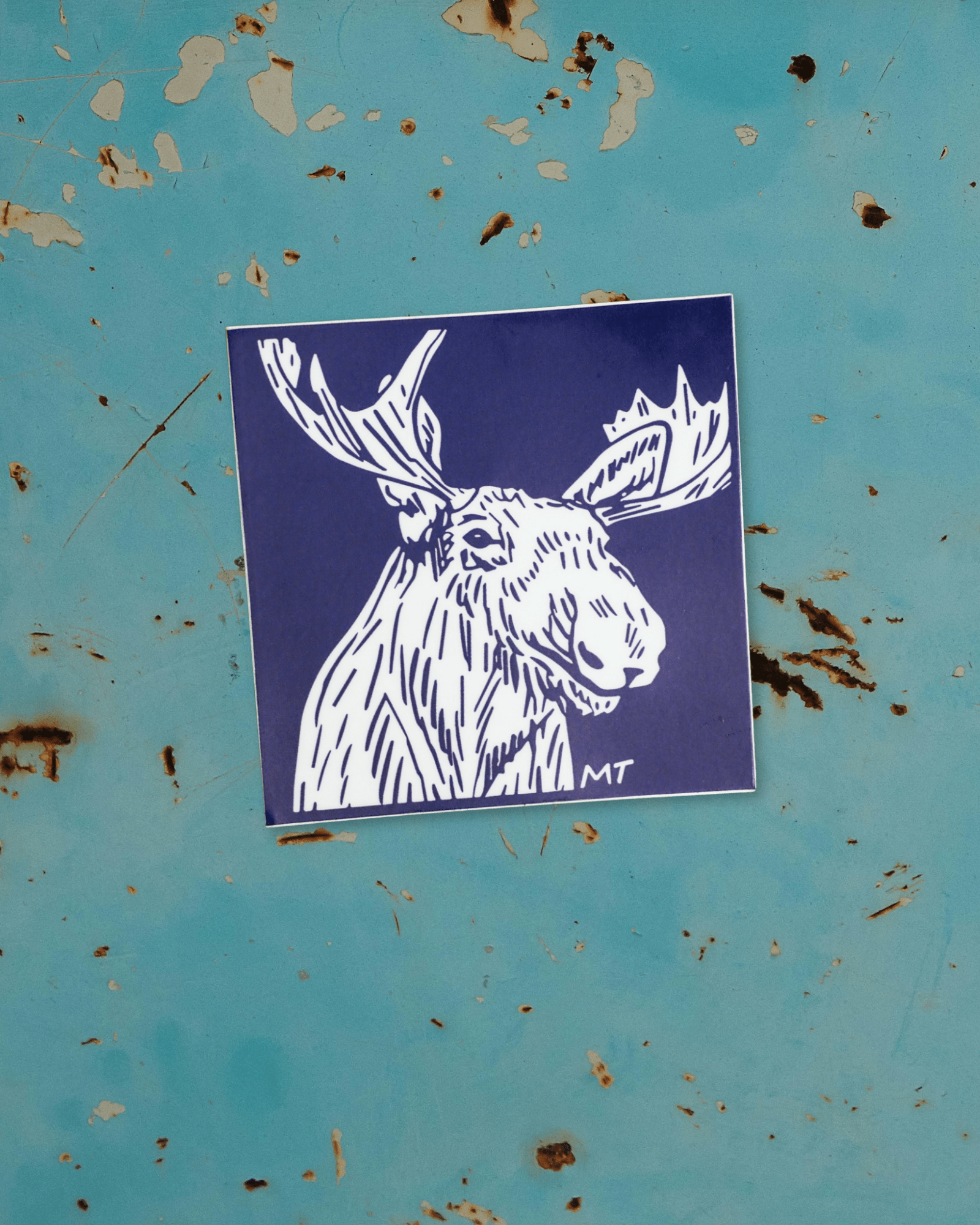"Montana Moose" Sticker - Intrigue Ink Visit Bozeman, Unique Shopping Boutique in Montana, Work from Home Clothes for Women
