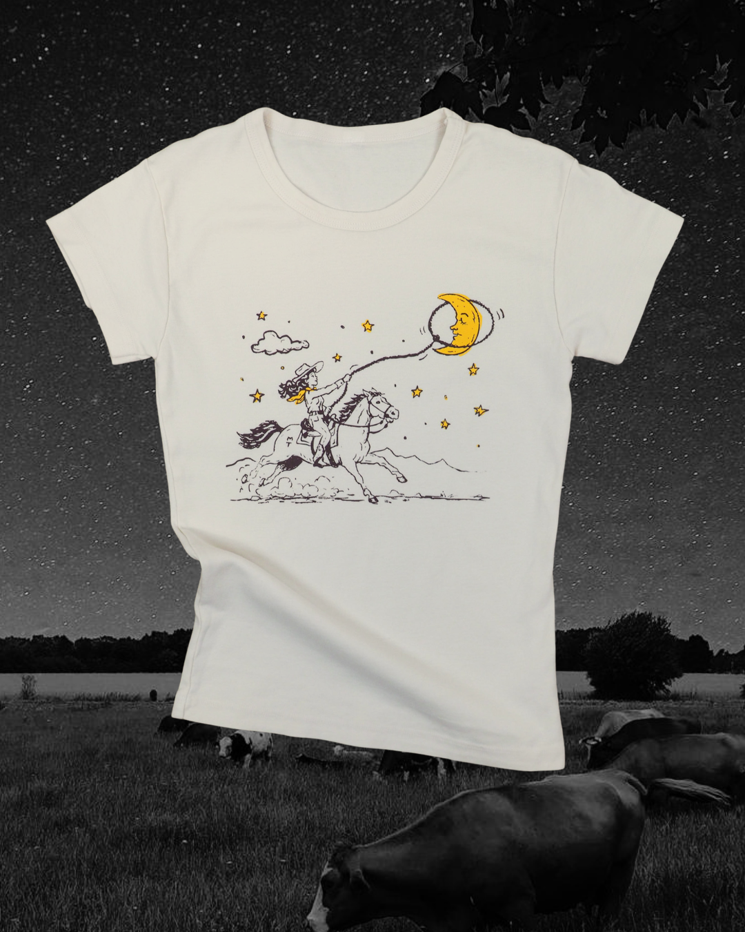 "Moon Catcher" Baby Tee
