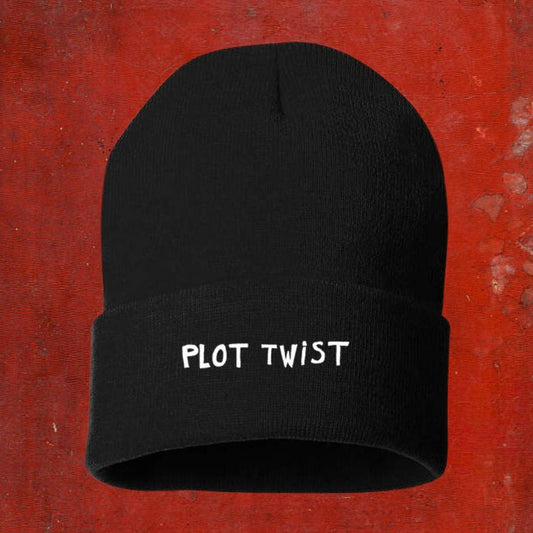 "Plot Twist" Black Beanie - Intrigue Ink Visit Bozeman, Unique Shopping Boutique in Montana, Work from Home Clothes for Women