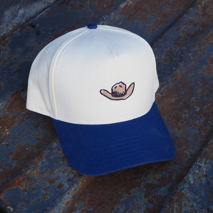 Cowboy Hat Hat - Legacy Heritage - Ivory / Dark Blue - Intrigue Ink Visit Bozeman, Unique Shopping Boutique in Montana, Work from Home Clothes for Women