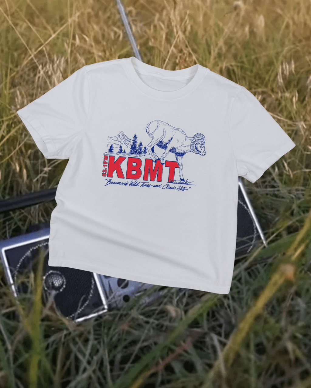 "Montana Radio" Favorite Tee - Intrigue Ink Visit Bozeman, Unique Shopping Boutique in Montana, Work from Home Clothes for Women