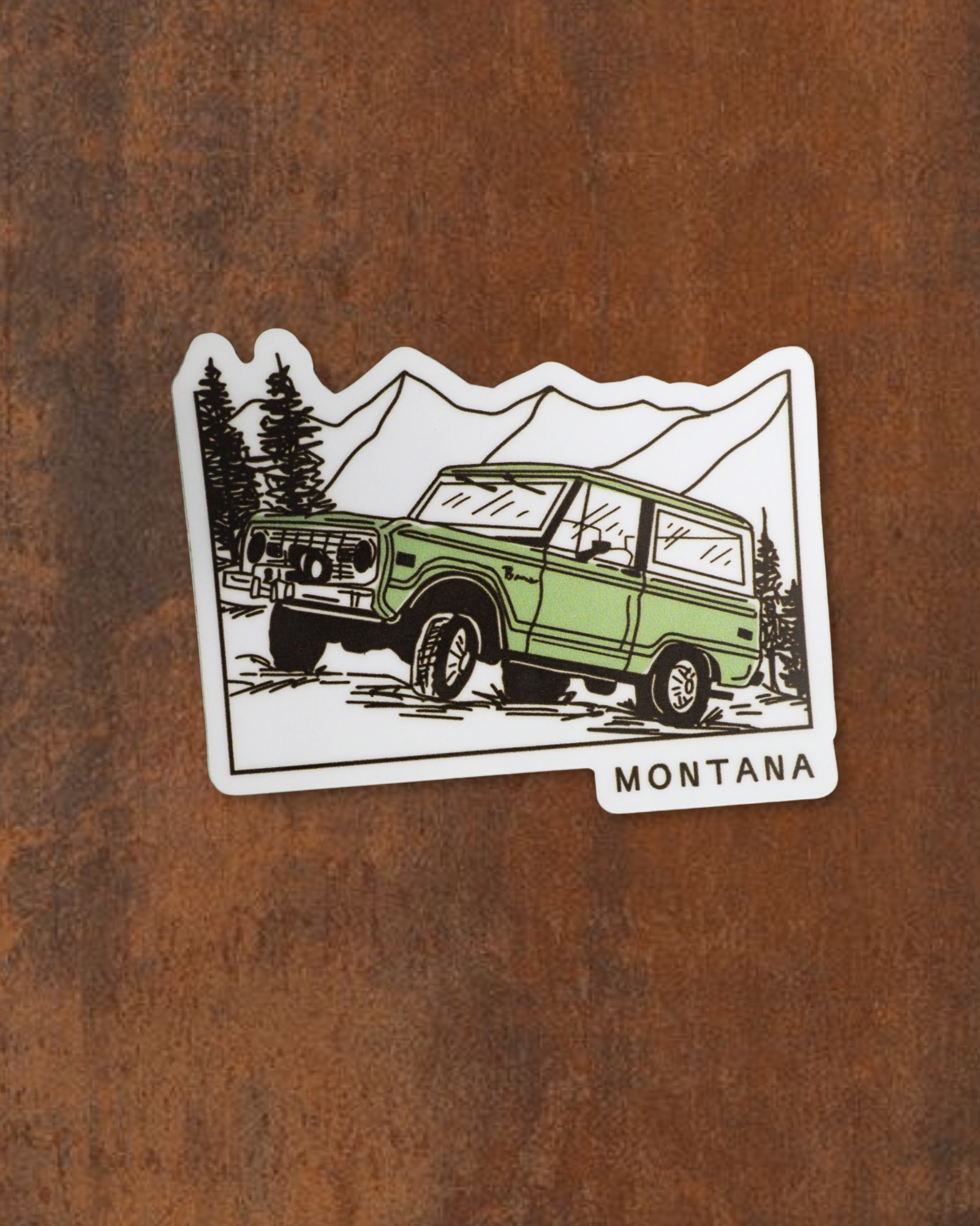 "Bronco Tough" Sticker