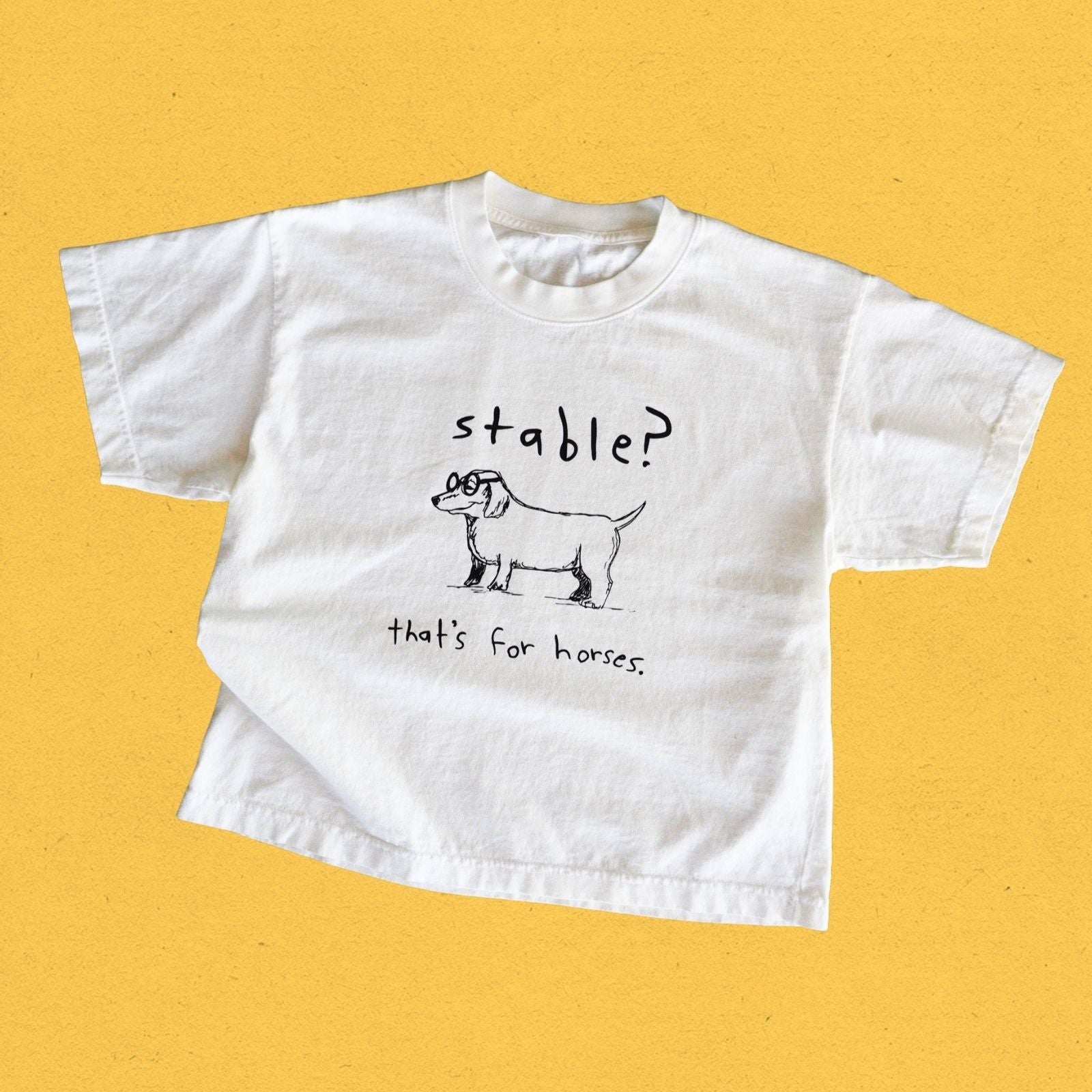 "Stable" Boxy Tee - Intrigue Ink Visit Bozeman, Unique Shopping Boutique in Montana, Work from Home Clothes for Women