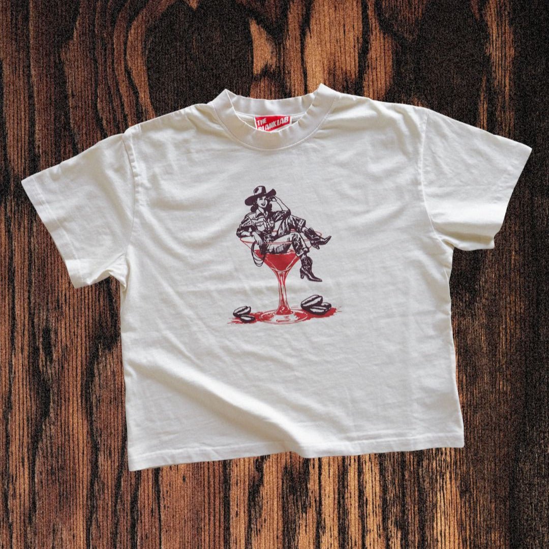 "Espresso Martini" Over - Sized Tee - Intrigue Ink Visit Bozeman, Unique Shopping Boutique in Montana, Work from Home Clothes for Women
