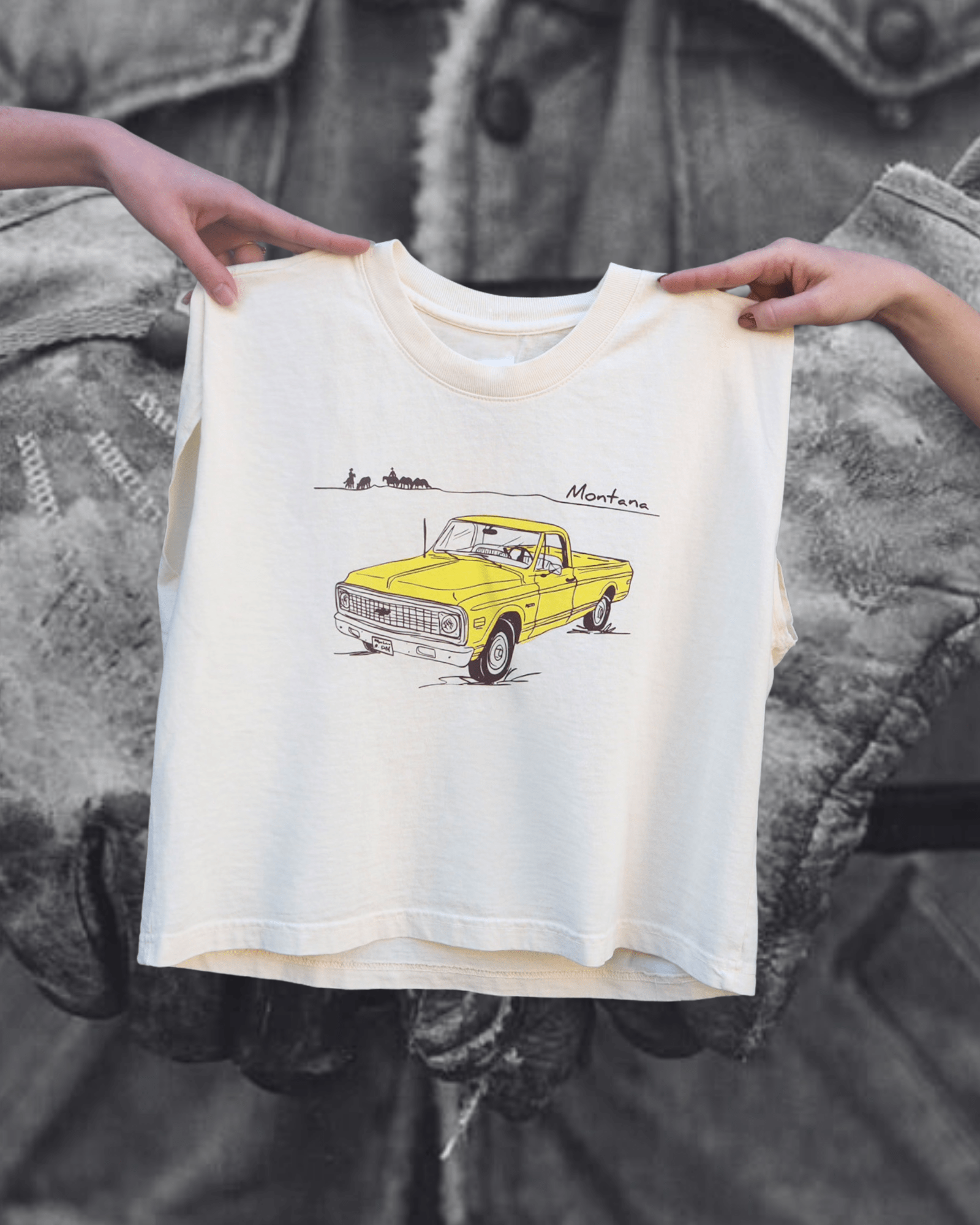 "Montana Chevy" Muscle Tank - Intrigue Ink Visit Bozeman, Unique Shopping Boutique in Montana, Work from Home Clothes for Women