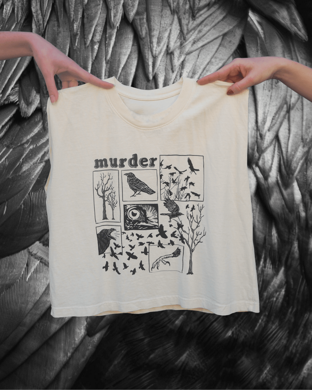 "Murder" Muscle Tank - Intrigue Ink Visit Bozeman, Unique Shopping Boutique in Montana, Work from Home Clothes for Women