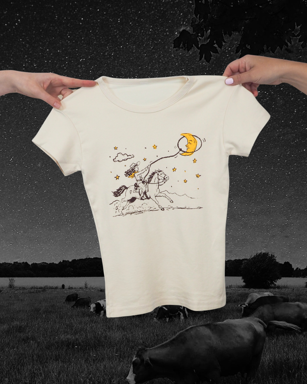 "Moon Catcher" Baby Tee