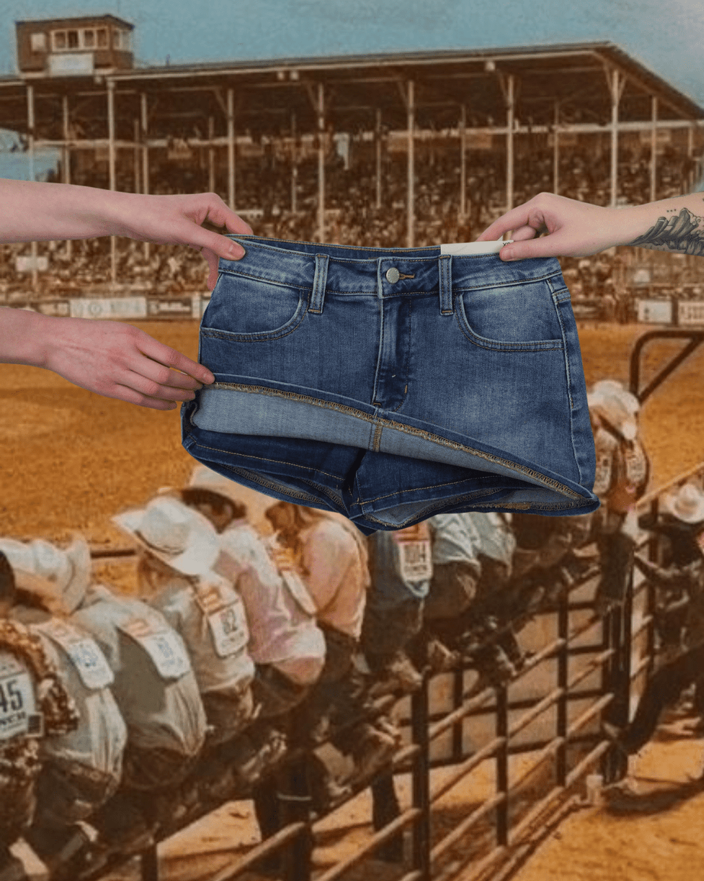 Denim Skort - Intrigue Ink Visit Bozeman, Unique Shopping Boutique in Montana, Work from Home Clothes for Women