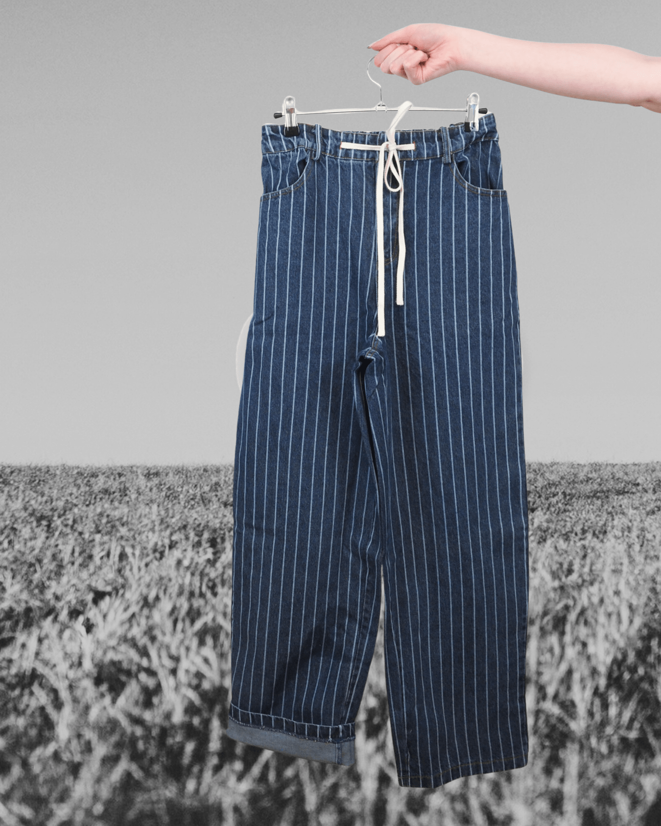 Front Tie Stripe Straight Jean - Intrigue Ink Visit Bozeman, Unique Shopping Boutique in Montana, Work from Home Clothes for Women