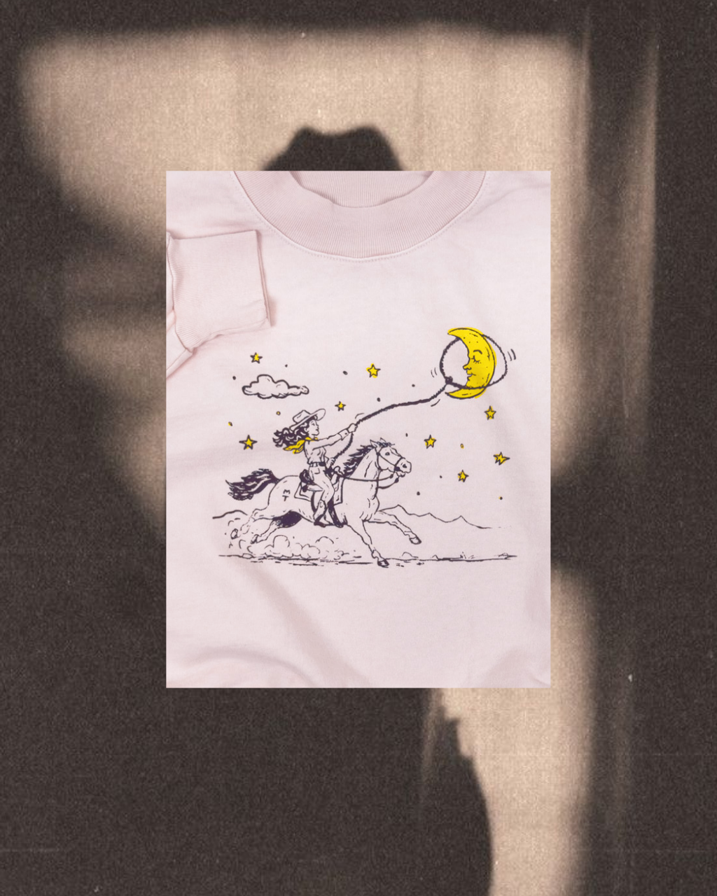 "Moon Catcher" Crop Pullover