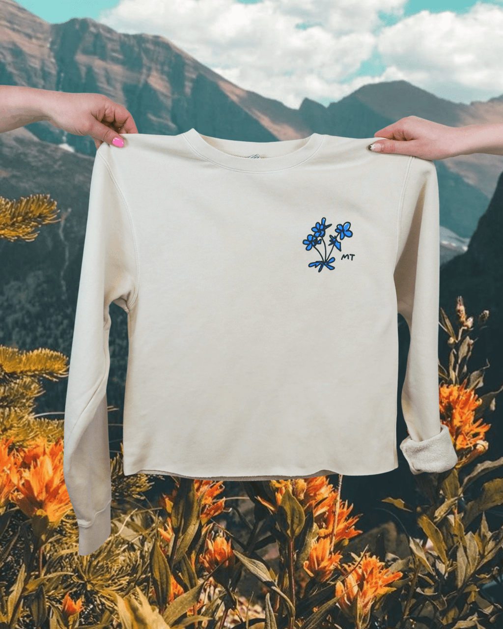 "Montana Meadow" Pullover - Intrigue Ink Visit Bozeman, Unique Shopping Boutique in Montana, Work from Home Clothes for Women