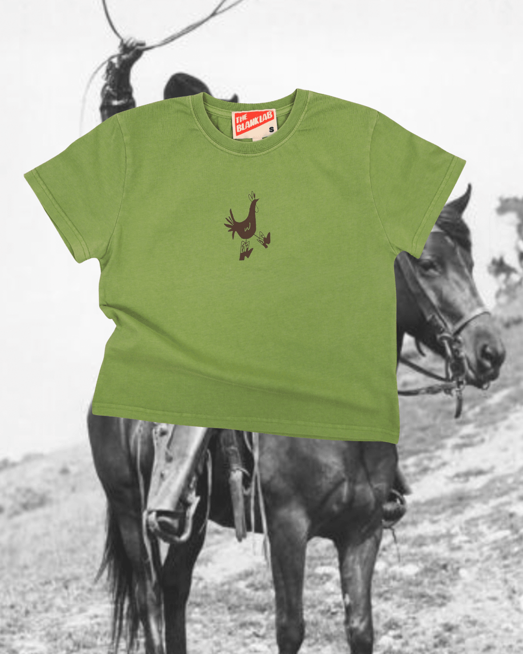 "Cowboy Chicken" Perfect Tee - Intrigue Ink Visit Bozeman, Unique Shopping Boutique in Montana, Work from Home Clothes for Women