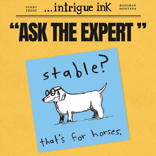 "Stable" Sticker - Intrigue Ink Visit Bozeman, Unique Shopping Boutique in Montana, Work from Home Clothes for Women