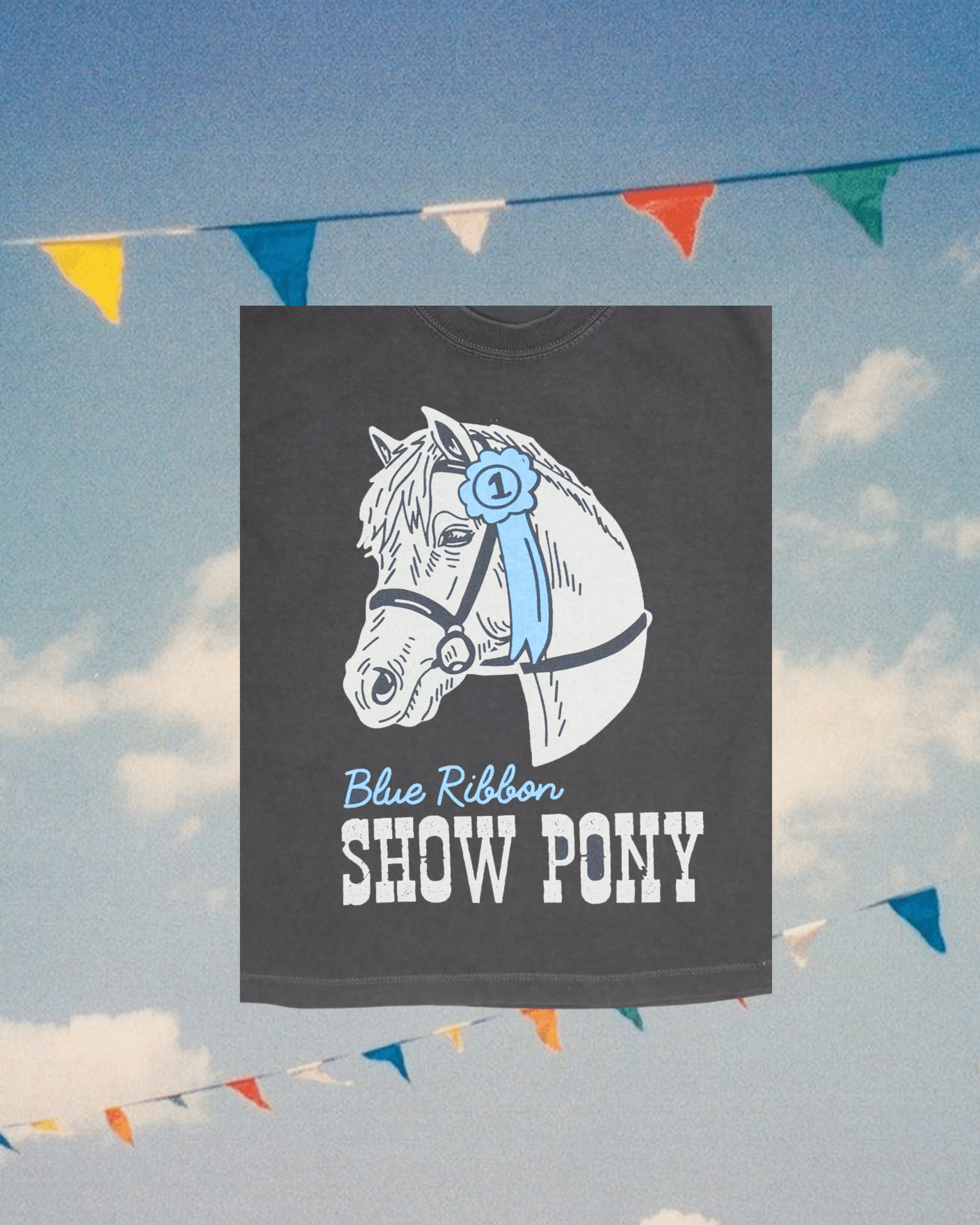 "Show Pony" Crop Tee - Intrigue Ink Visit Bozeman, Unique Shopping Boutique in Montana, Work from Home Clothes for Women