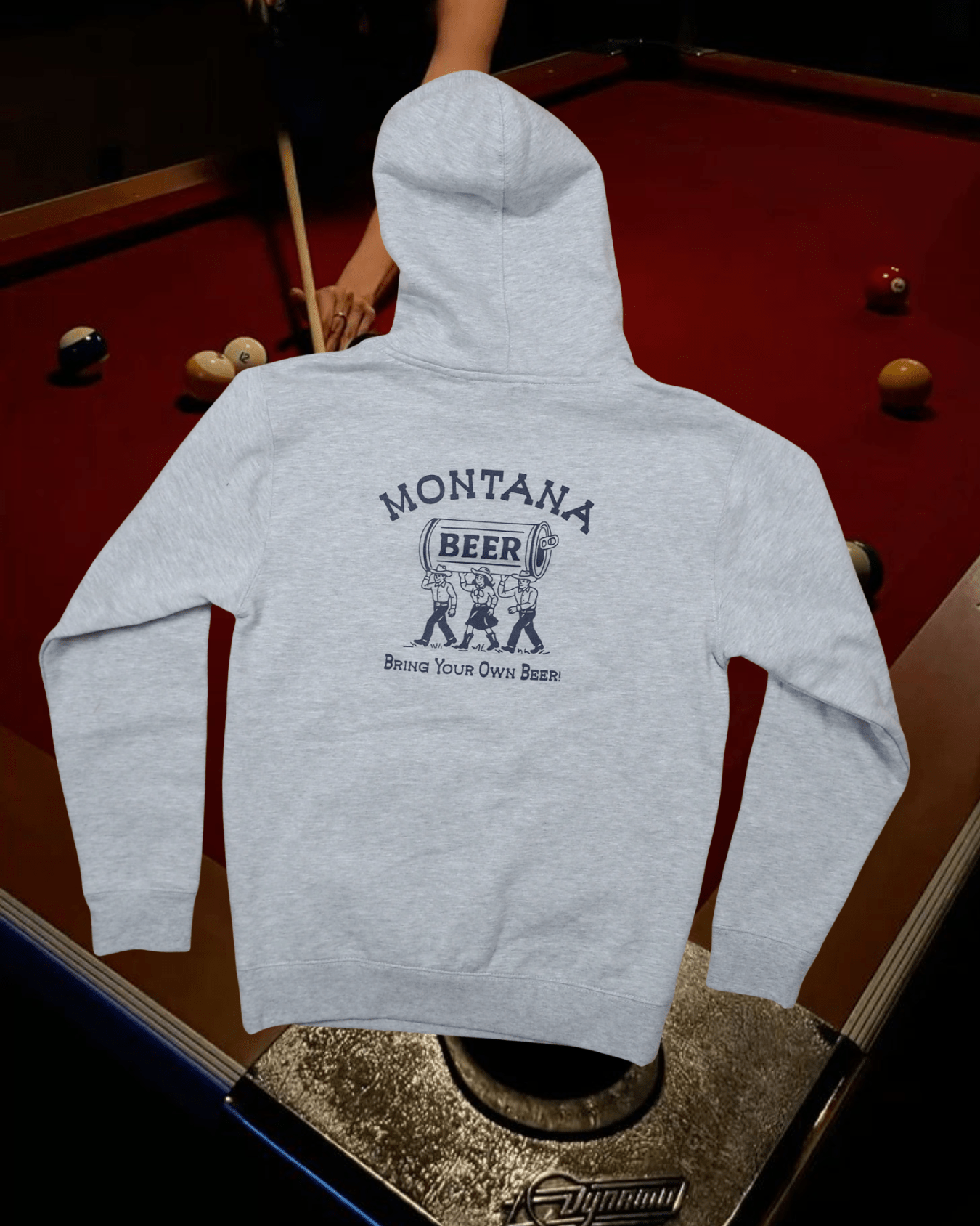 "Montana Beer" Hoodie - Intrigue Ink Visit Bozeman, Unique Shopping Boutique in Montana, Work from Home Clothes for Women