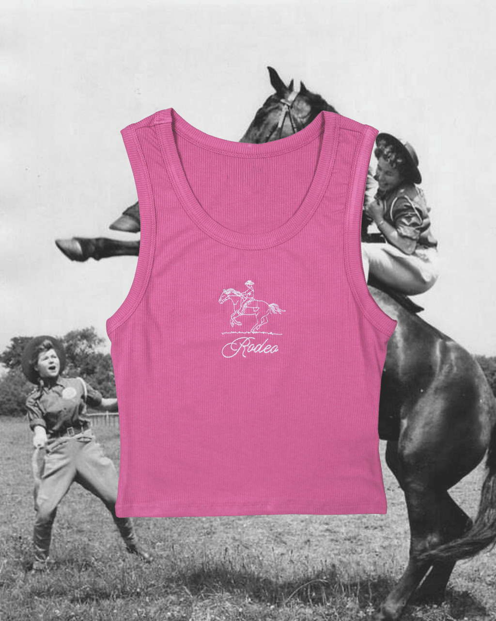 Pink Rodeo Tank - Intrigue Ink Visit Bozeman, Unique Shopping Boutique in Montana, Work from Home Clothes for Women