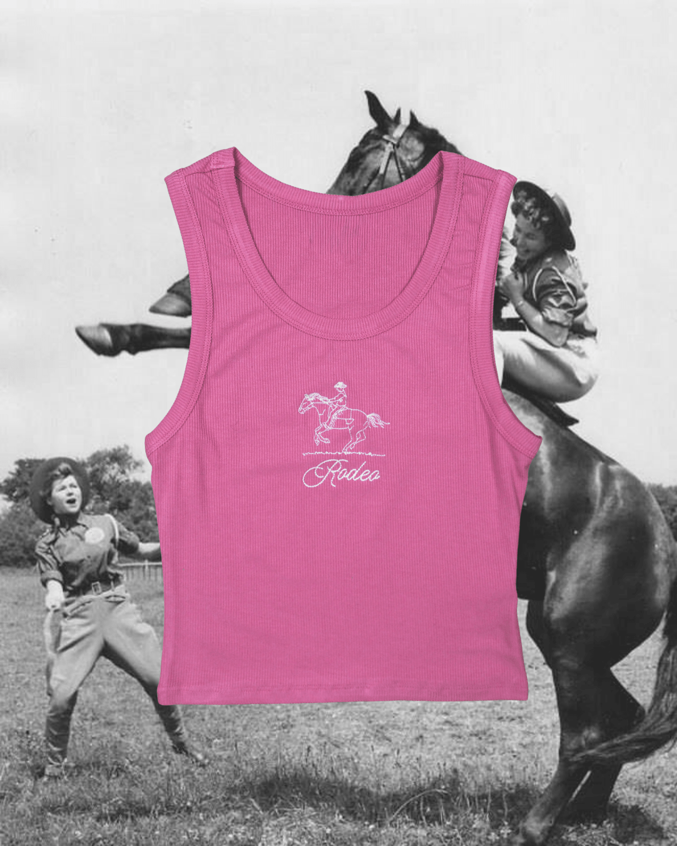 Pink Rodeo Tank - Intrigue Ink Visit Bozeman, Unique Shopping Boutique in Montana, Work from Home Clothes for Women