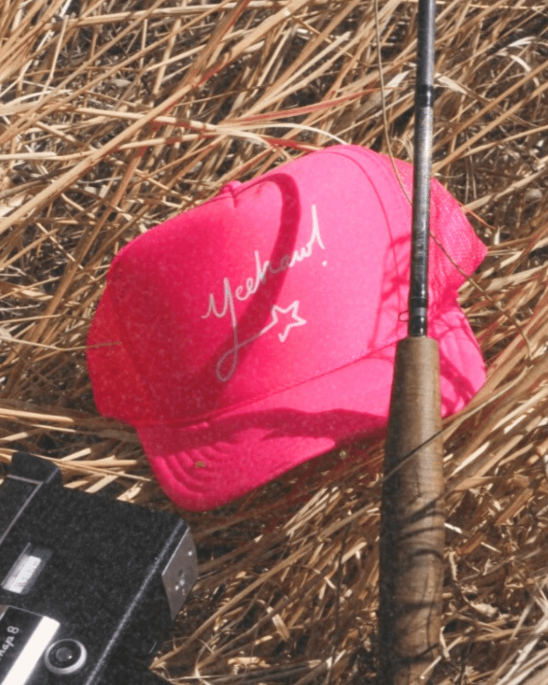 "Yeehaw" Trucker Hat in Pink - Intrigue Ink Visit Bozeman, Unique Shopping Boutique in Montana, Work from Home Clothes for Women