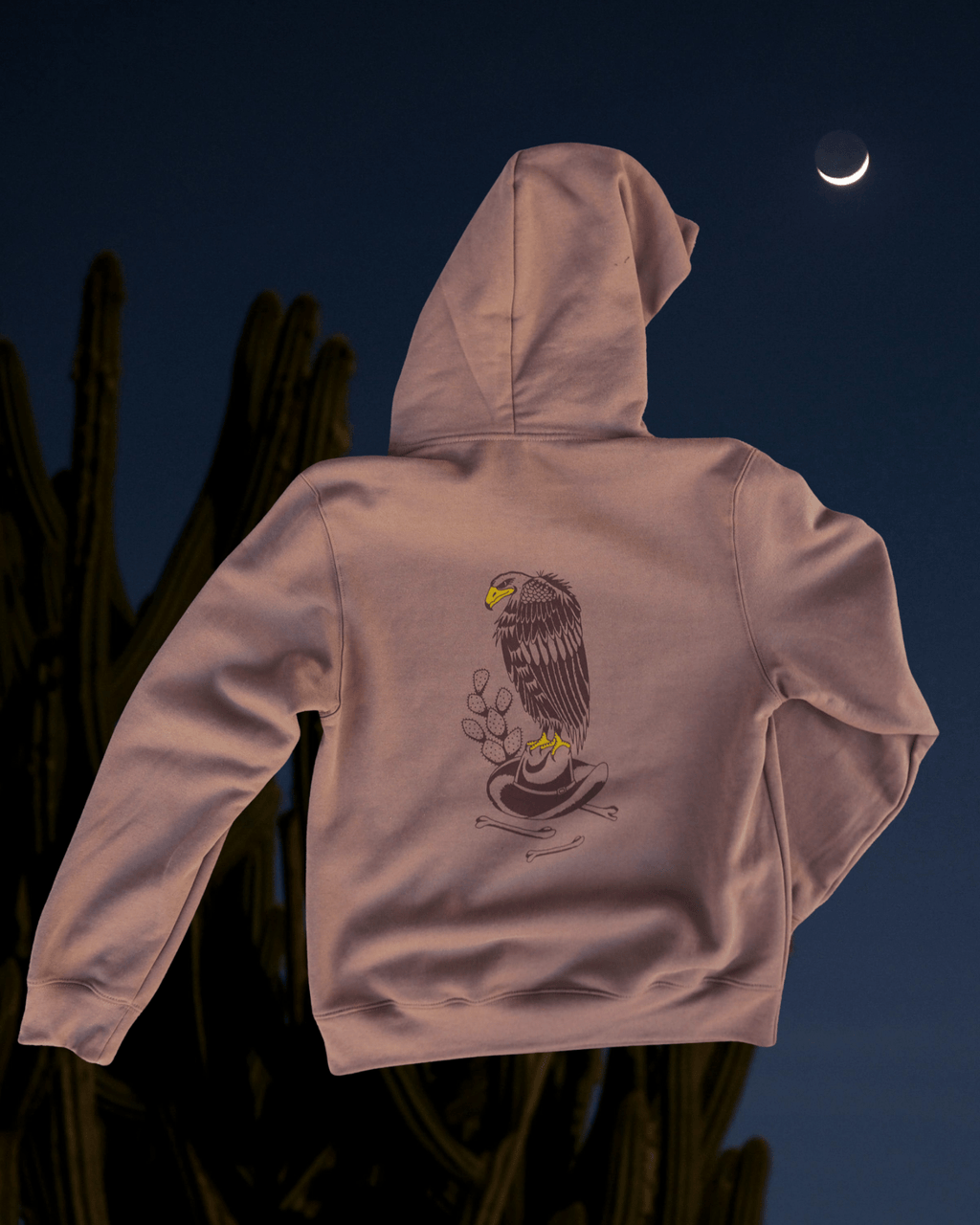 "Dead Man's Crown" Vintage Brown Hoodie - Intrigue Ink Visit Bozeman, Unique Shopping Boutique in Montana, Work from Home Clothes for Women