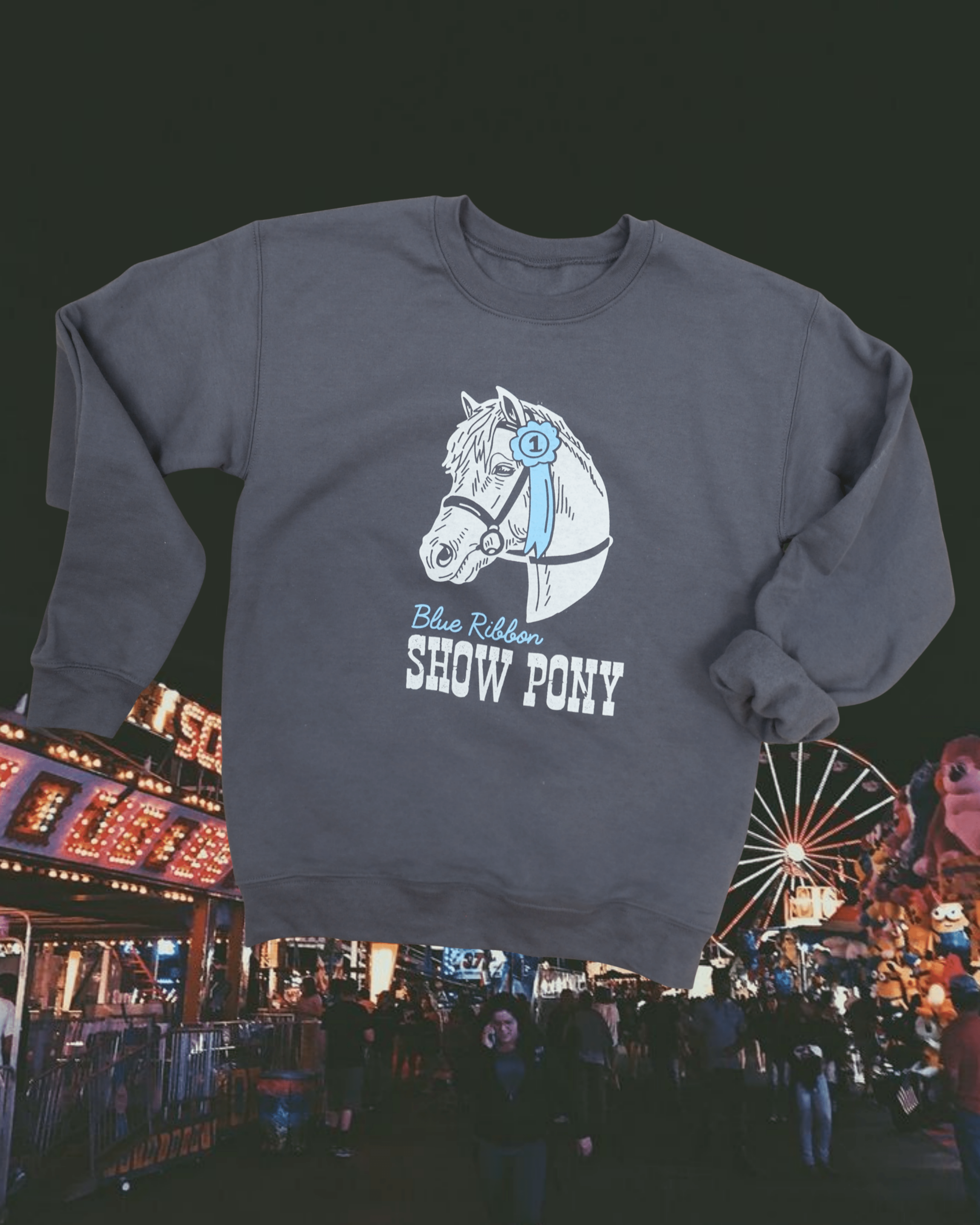 "Show Pony" Pullover - Intrigue Ink Visit Bozeman, Unique Shopping Boutique in Montana, Work from Home Clothes for Women