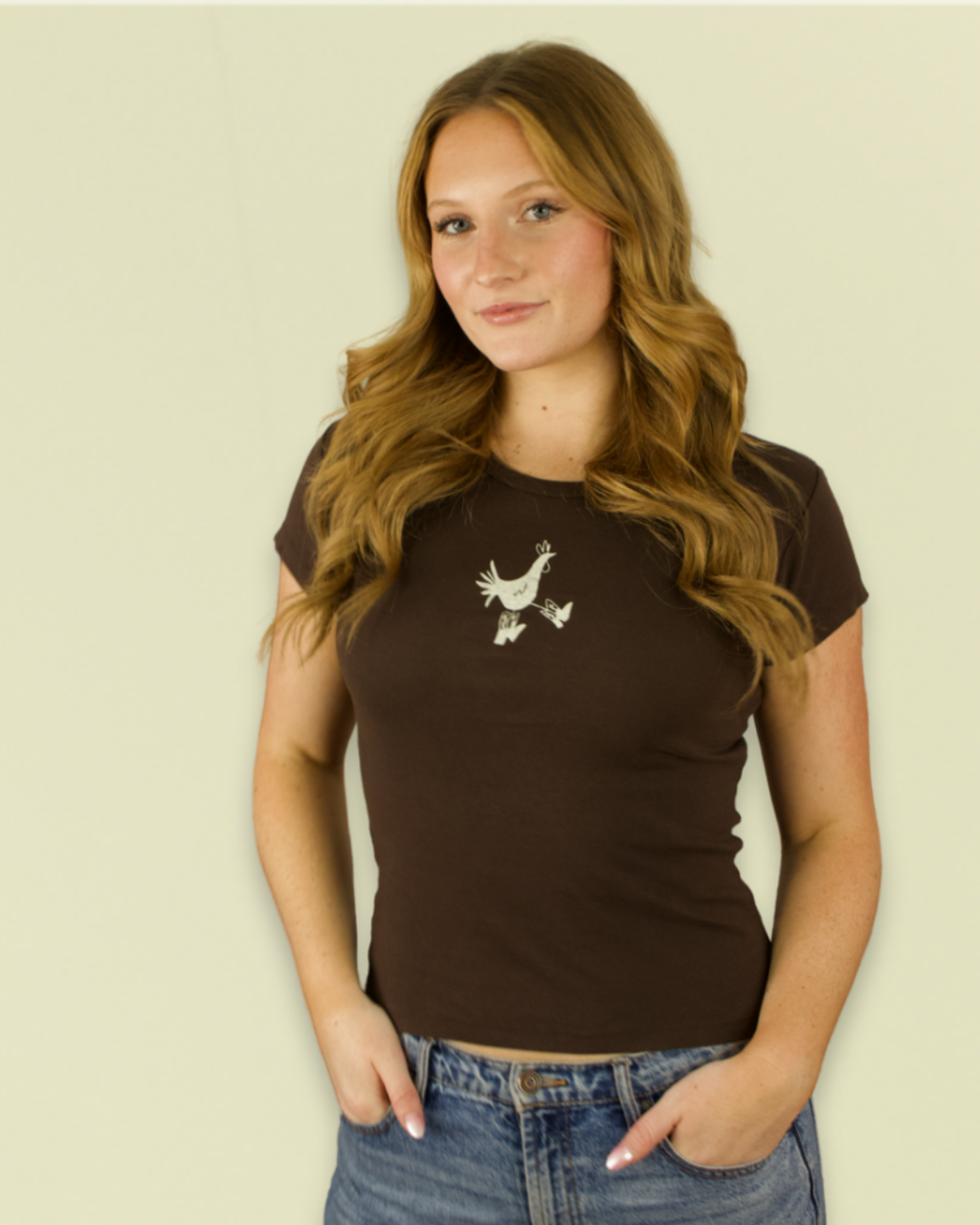 "Cowboy Chicken" Baby Tee