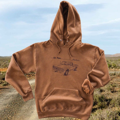 "Montana Chevy" Hoodie - Intrigue Ink Visit Bozeman, Unique Shopping Boutique in Montana, Work from Home Clothes for Women