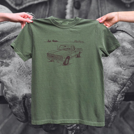 "Montana Chevy" Tee - Intrigue Ink Visit Bozeman, Unique Shopping Boutique in Montana, Work from Home Clothes for Women