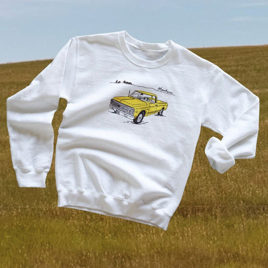 "Montana Chevy" Pullover - Intrigue Ink Visit Bozeman, Unique Shopping Boutique in Montana, Work from Home Clothes for Women