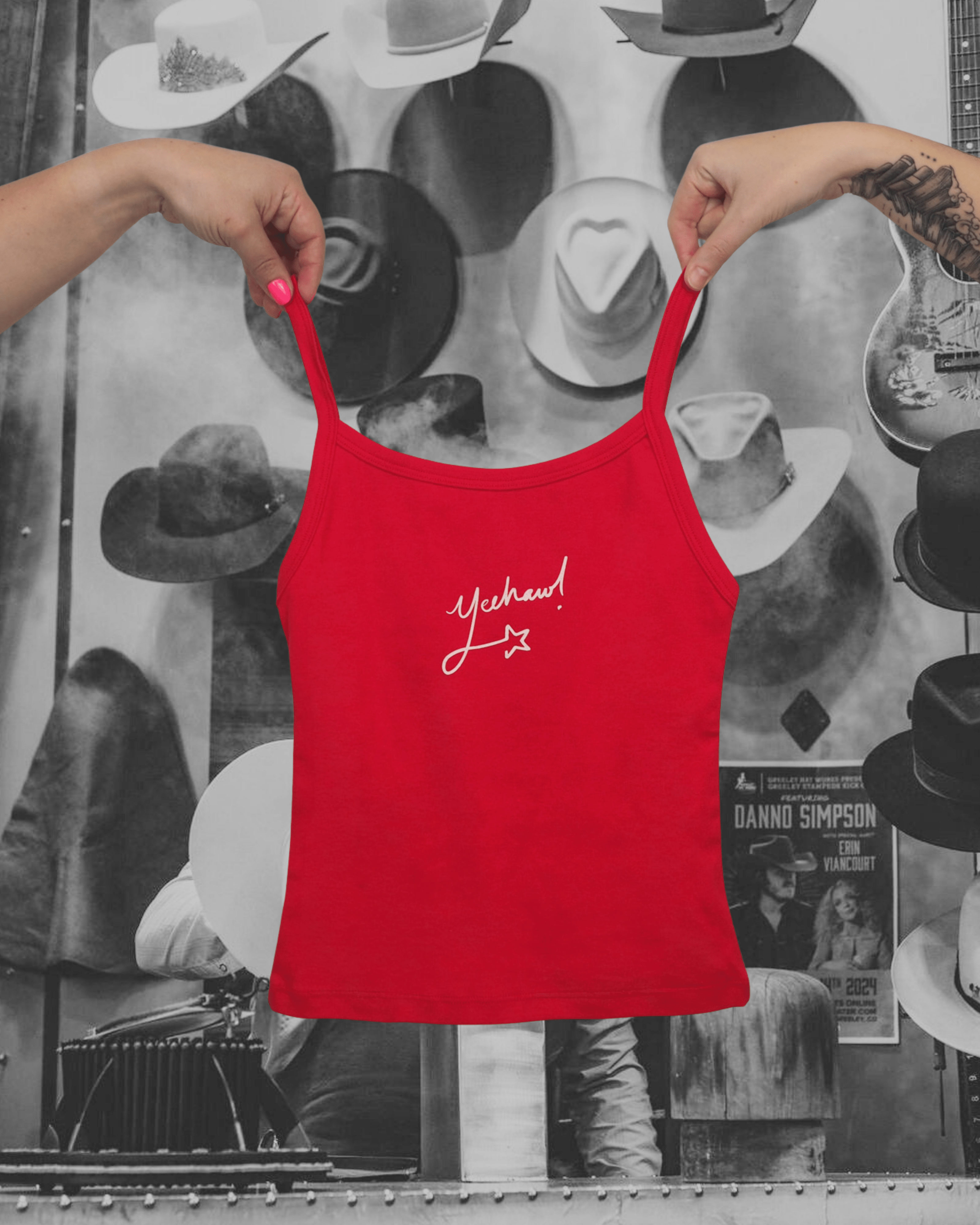 "Yeehaw" Tank - Intrigue Ink Visit Bozeman, Unique Shopping Boutique in Montana, Work from Home Clothes for Women