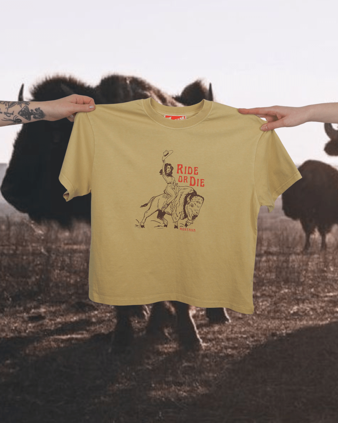 "Ride or Die" Relaxed Tee - Intrigue Ink Visit Bozeman, Unique Shopping Boutique in Montana, Work from Home Clothes for Women