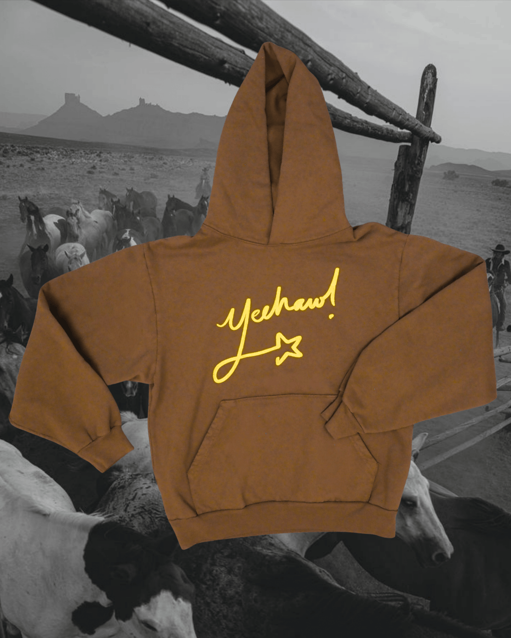 "Yeehaw" Hoodie - Intrigue Ink Visit Bozeman, Unique Shopping Boutique in Montana, Work from Home Clothes for Women