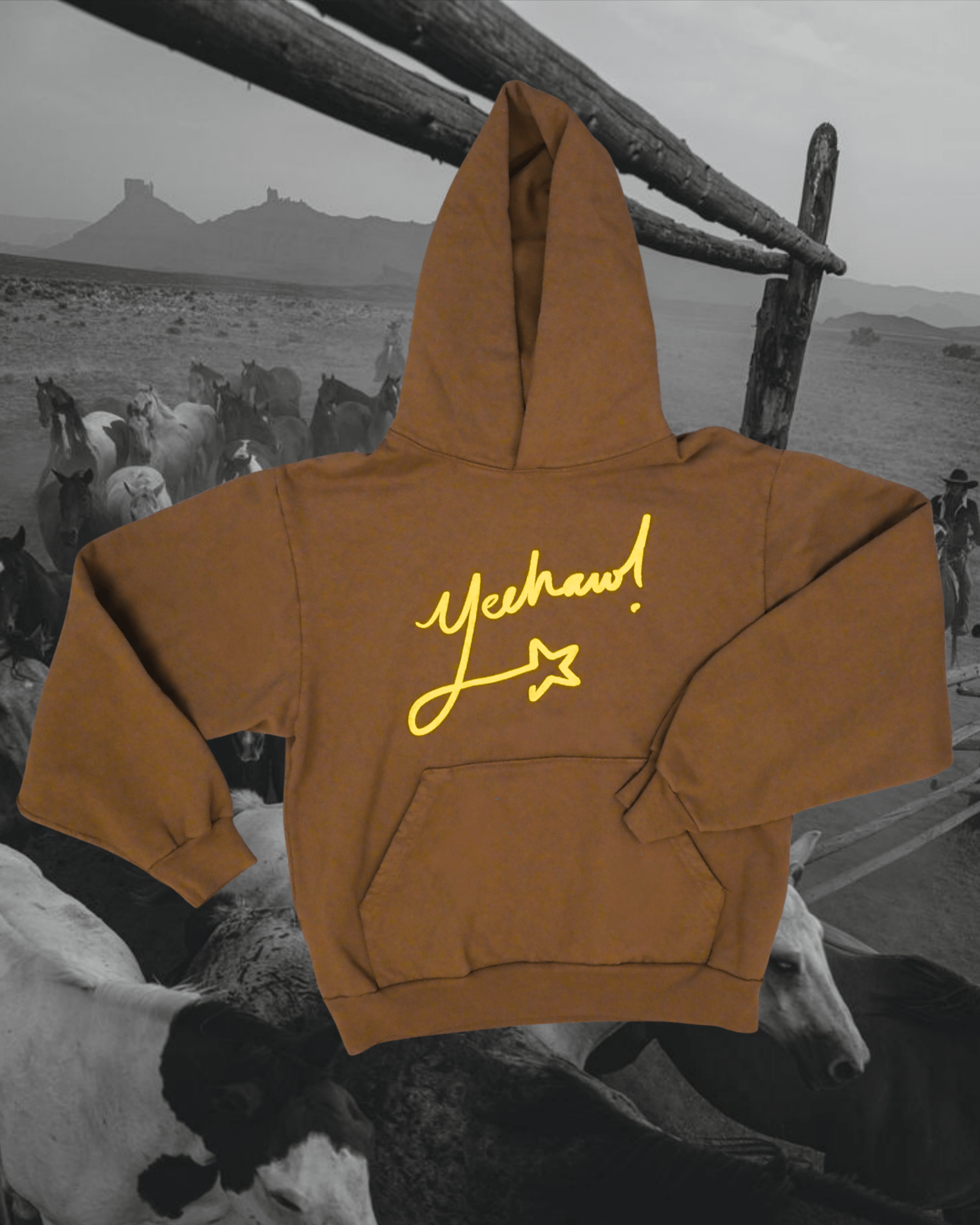 "Yeehaw" Hoodie - Intrigue Ink Visit Bozeman, Unique Shopping Boutique in Montana, Work from Home Clothes for Women