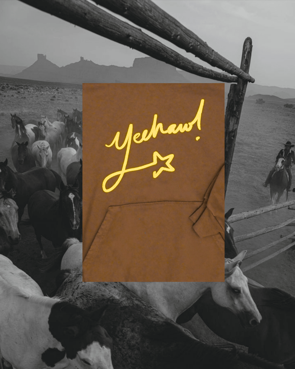 "Yeehaw" Hoodie - Intrigue Ink Visit Bozeman, Unique Shopping Boutique in Montana, Work from Home Clothes for Women