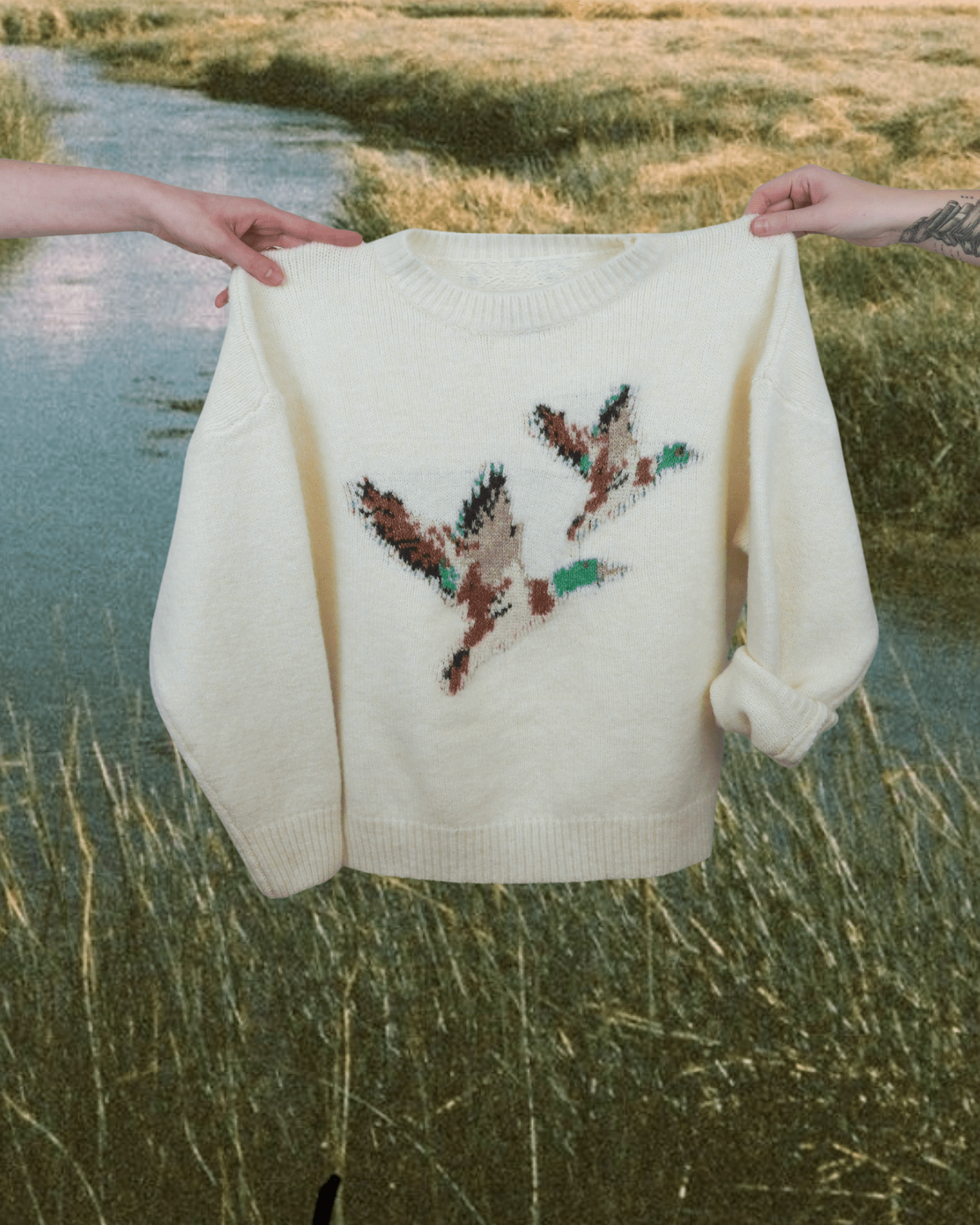 Mallard Sweater - Cream - Intrigue Ink Visit Bozeman, Unique Shopping Boutique in Montana, Work from Home Clothes for Women