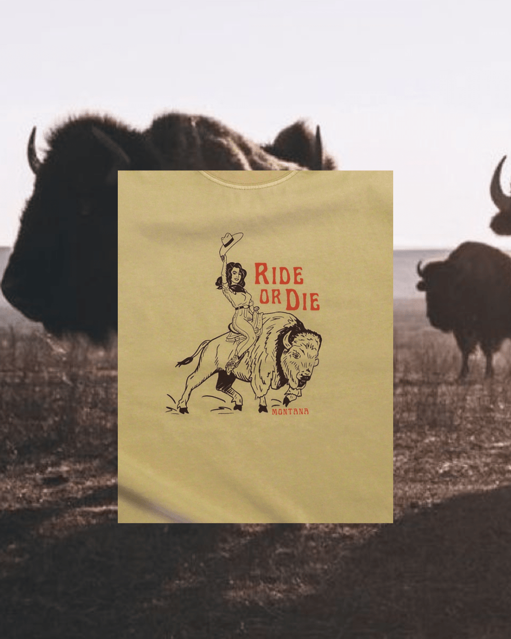 "Ride or Die" Relaxed Tee - Intrigue Ink Visit Bozeman, Unique Shopping Boutique in Montana, Work from Home Clothes for Women