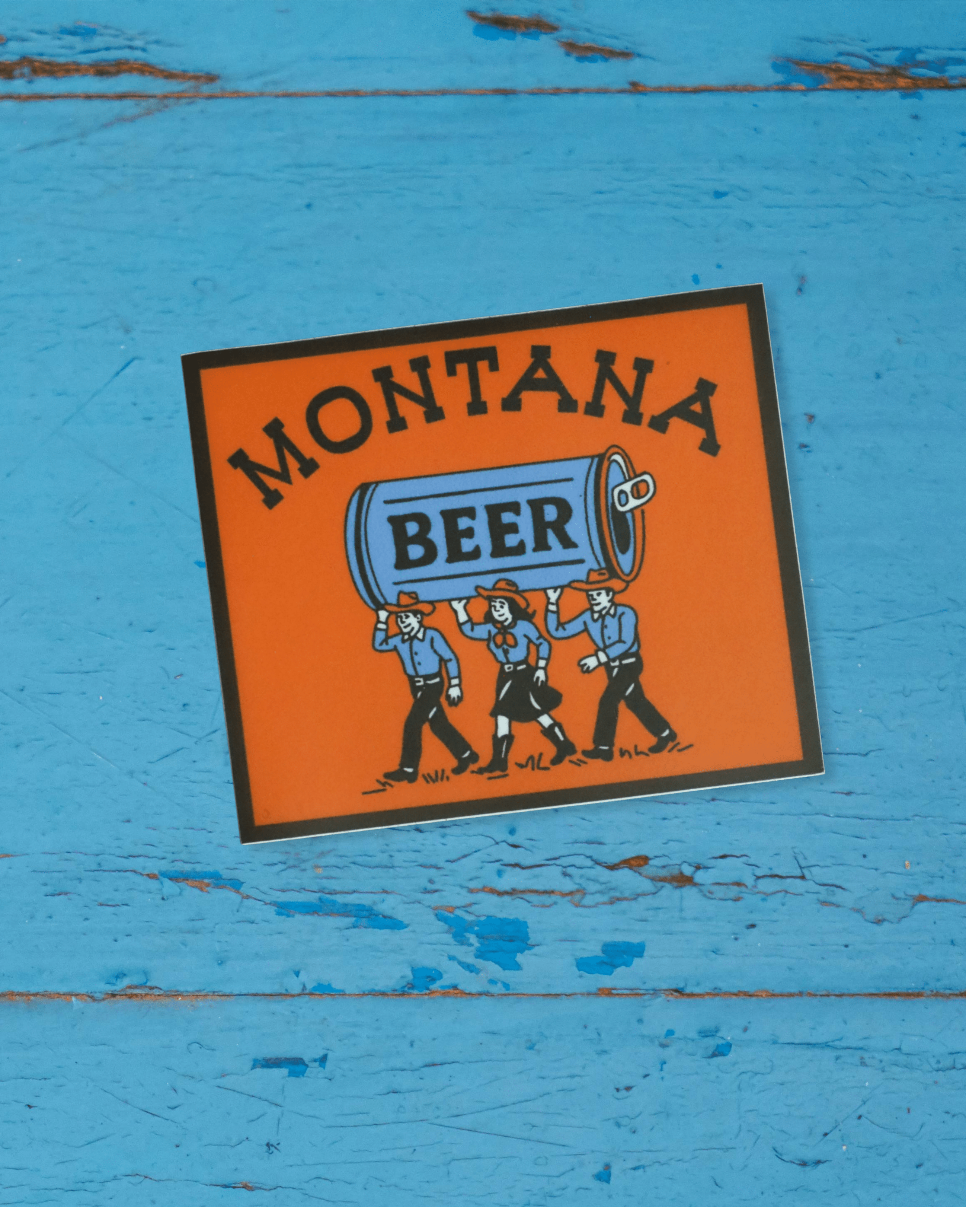 "Montana Beer" Sticker - Intrigue Ink Visit Bozeman, Unique Shopping Boutique in Montana, Work from Home Clothes for Women