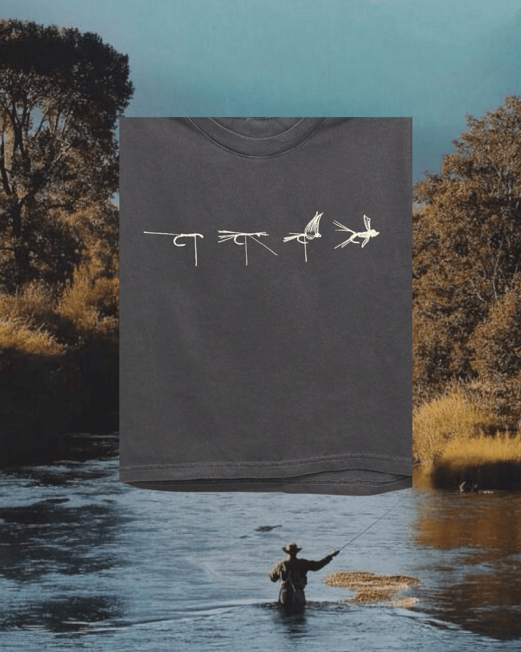 "Fly Tie" Muscle Tank - Intrigue Ink Visit Bozeman, Unique Shopping Boutique in Montana, Work from Home Clothes for Women