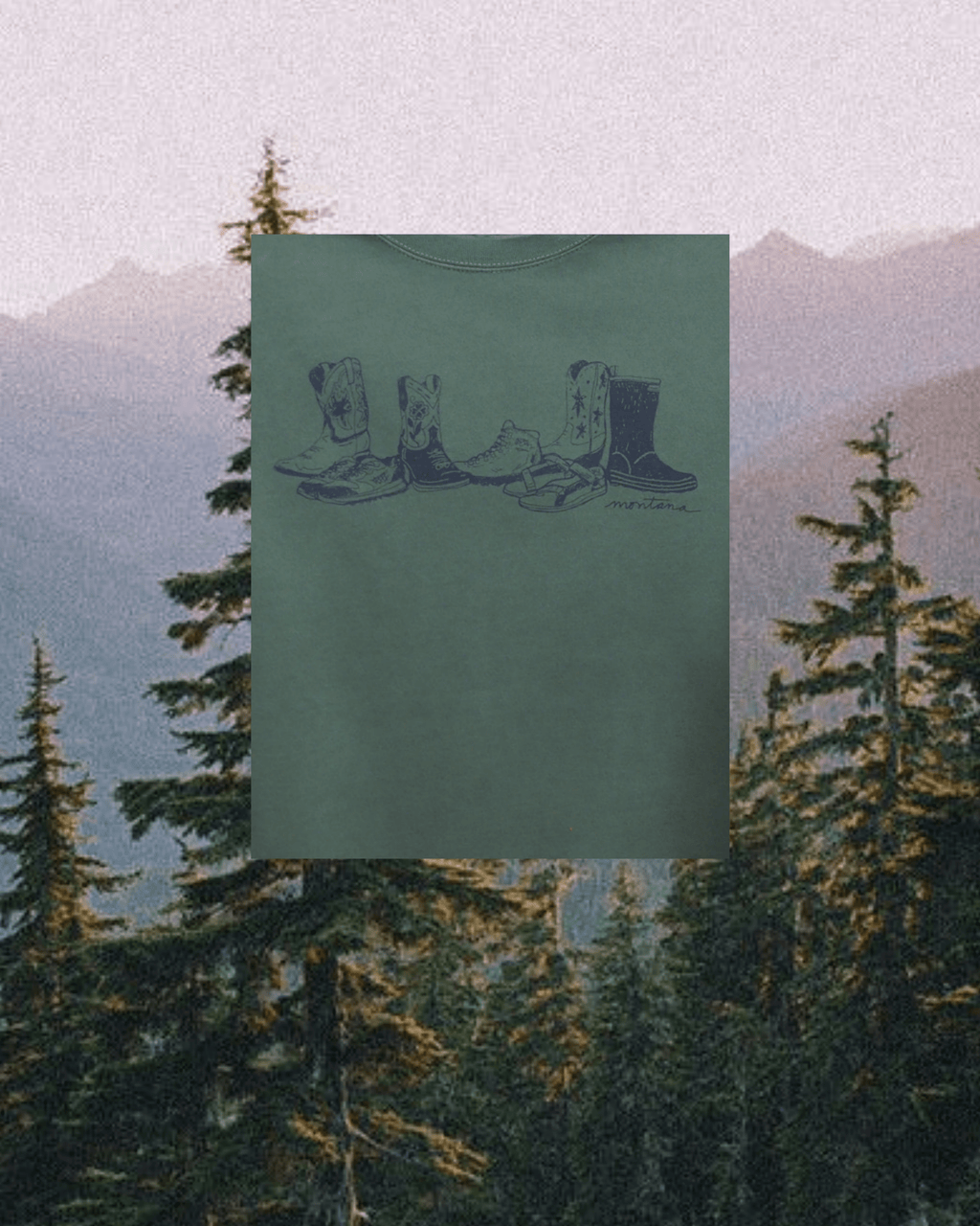 "Montana Footprint" Pullover - Intrigue Ink Visit Bozeman, Unique Shopping Boutique in Montana, Work from Home Clothes for Women