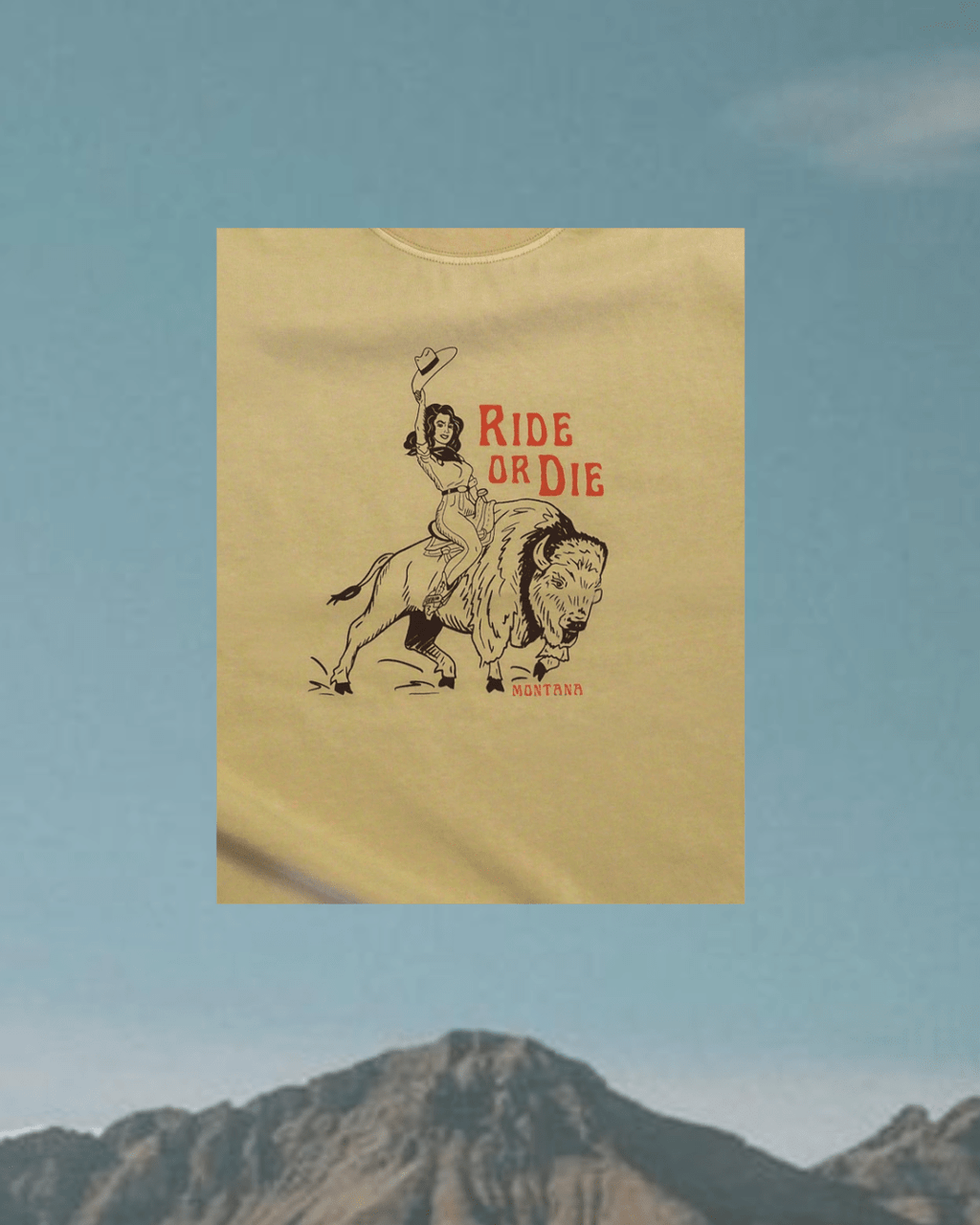 "Ride or Die" Relaxed Tee - Intrigue Ink Visit Bozeman, Unique Shopping Boutique in Montana, Work from Home Clothes for Women