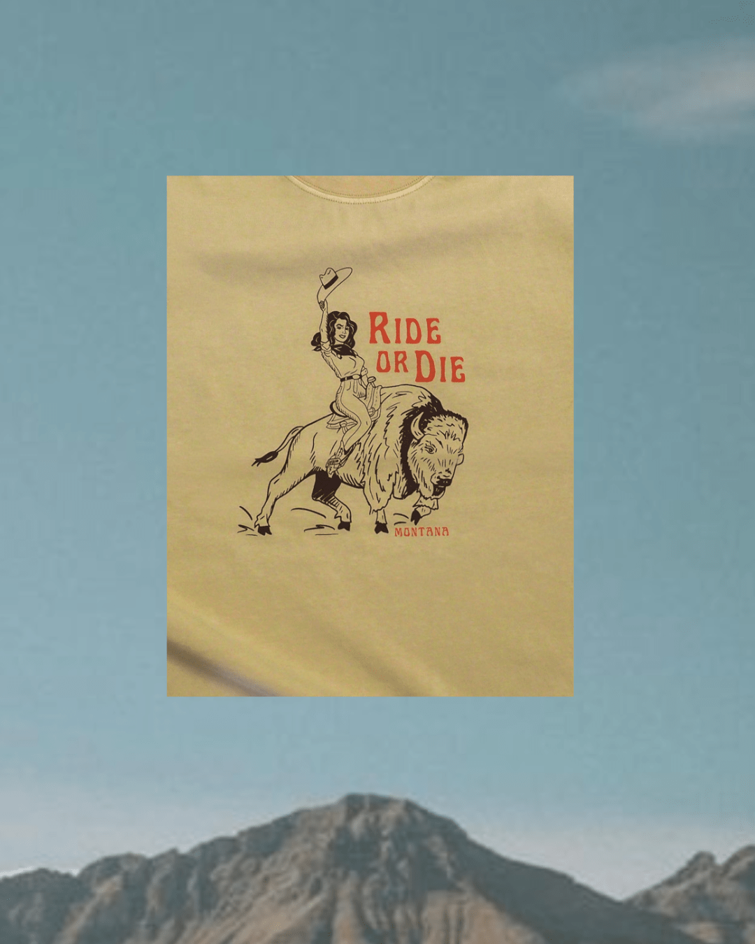 "Ride or Die" Relaxed Tee - Intrigue Ink Visit Bozeman, Unique Shopping Boutique in Montana, Work from Home Clothes for Women