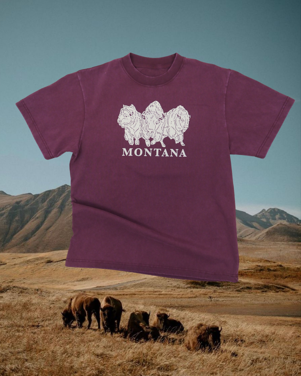"Bison Power" Oversized Tee