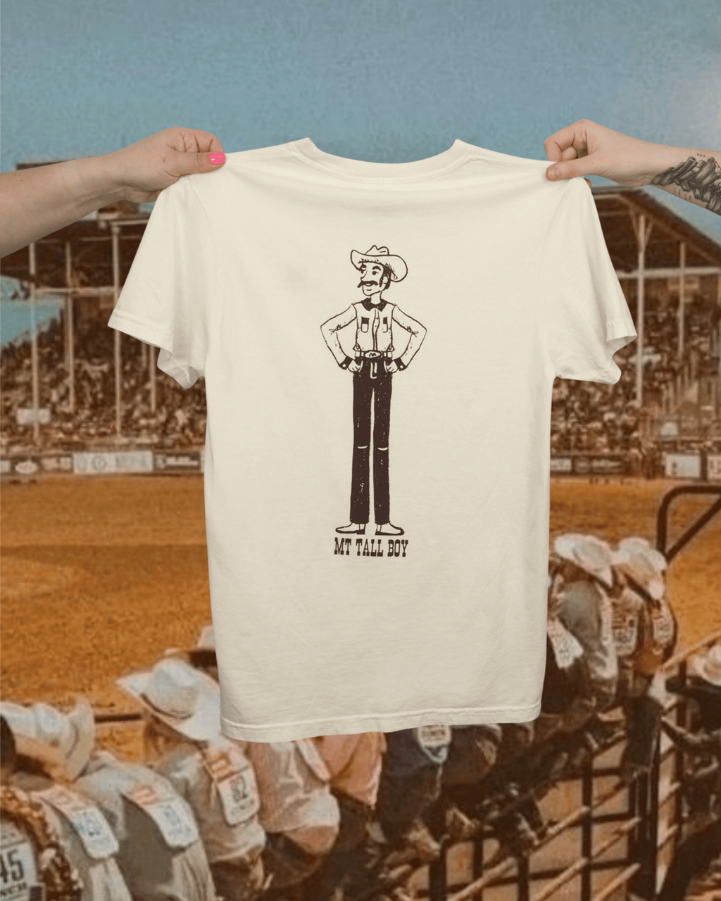 "Montana Tall Boy" Tee - Intrigue Ink Visit Bozeman, Unique Shopping Boutique in Montana, Work from Home Clothes for Women