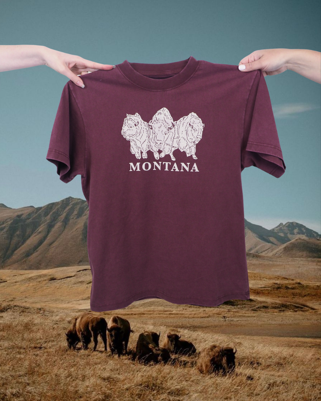 "Bison Power" Oversized Tee