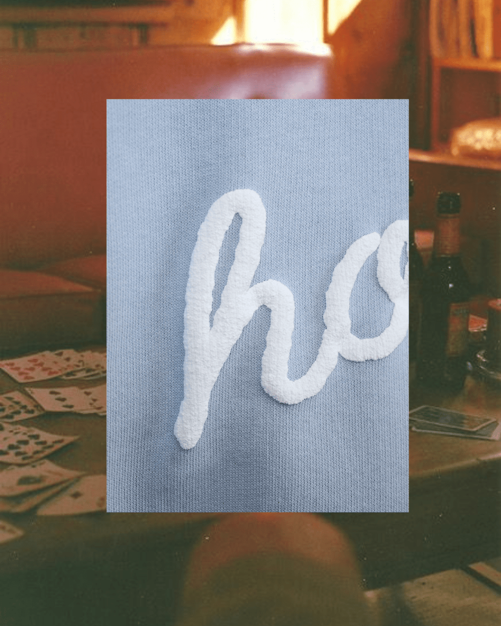 "Howdy!" Pullover in Blue - Intrigue Ink Visit Bozeman, Unique Shopping Boutique in Montana, Work from Home Clothes for Women