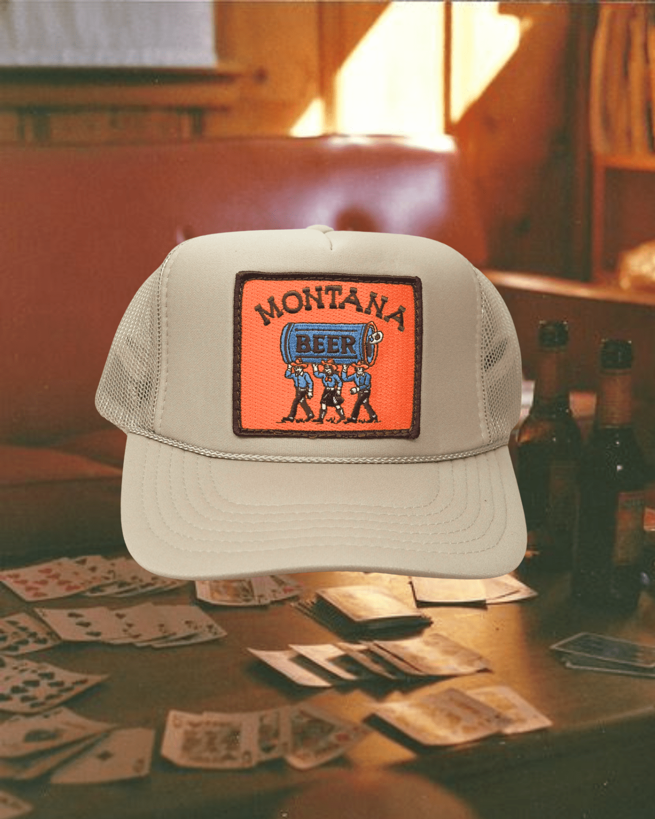 "Montana Beer" Trucker Hat - Intrigue Ink Visit Bozeman, Unique Shopping Boutique in Montana, Work from Home Clothes for Women