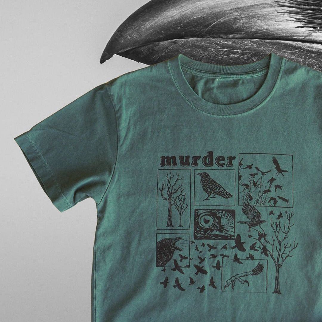 "Murder" Tee - Intrigue Ink Visit Bozeman, Unique Shopping Boutique in Montana, Work from Home Clothes for Women